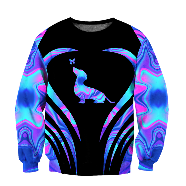 Premium Dachshund Dog America Hologram Unisex Shirts DL20302004
