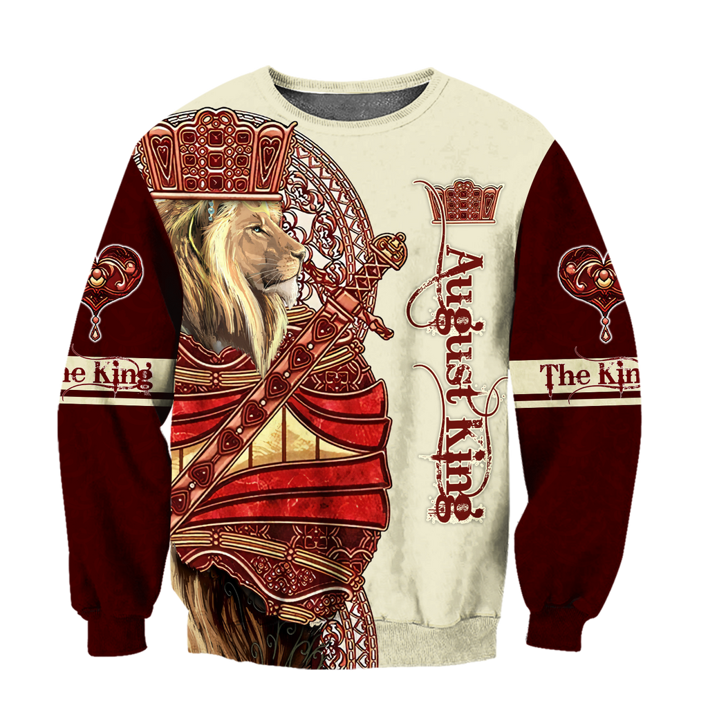 August King Lion Royal  3D All Over Printed Unisex Shirts