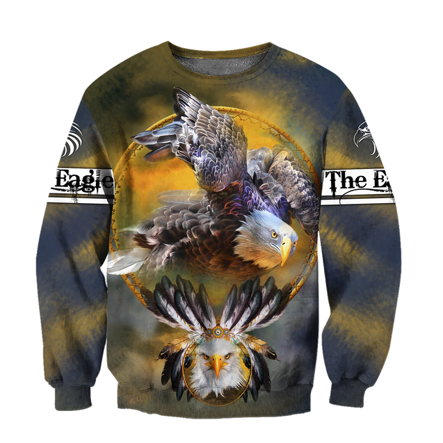 Eagle 3D All Over Printed Shirts For Men & Women-Apparel-TA-Sweatshirts-S-Vibe Cosy™