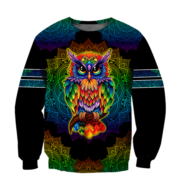 Owl 3d hoodie shirt for men and women QB05132002-Apparel-HG-Sweater-S-Vibe Cosy™