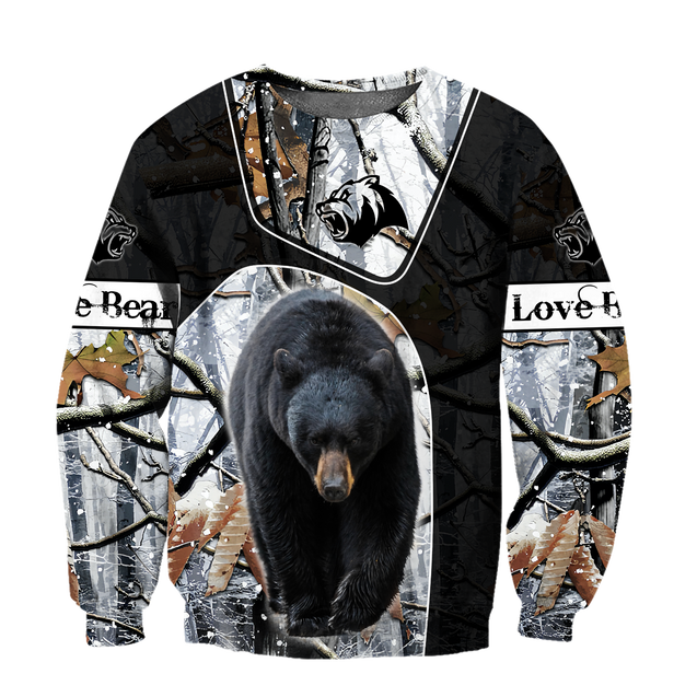 All Over Printed Bear Hoodie MEI09302001-MEI