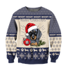 Premium Christmas Dachshund Dog Blue Unisex Shirts