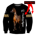 Arabian Horse Custom Name 3D All Over Printed Shirts DQB10072001