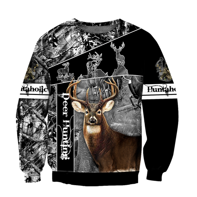 Version 4 Huntaholic - Deer Hunting 3D All Over Printed Shirts For Men And Woman