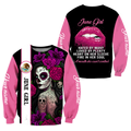 June Girl Customize Name 3D All Over Printed Unisex Hoodie
