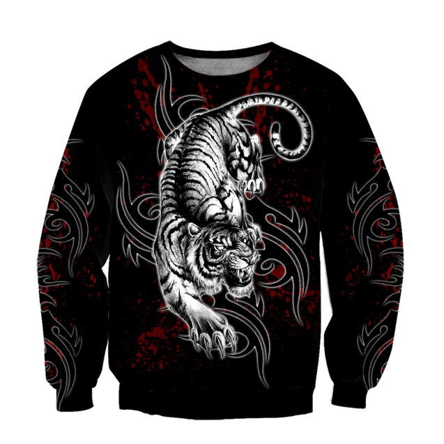 White Tiger 3D All Over Printed Shirt for Men and Women