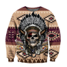 Love Skull native 3D all over printed for man and women QB06062004-Apparel-PL8386-Sweatshirt-S-Vibe Cosy™