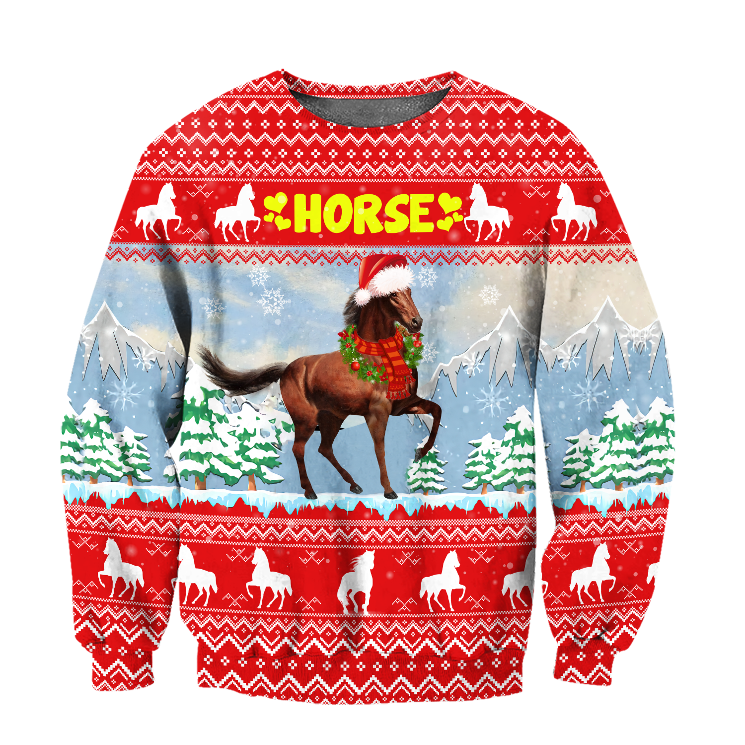 Horse Christmas 3D Shirt For Men And Women HHT16102007