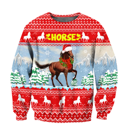 Horse Christmas 3D Shirt For Men And Women HHT16102007