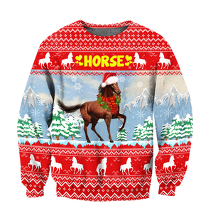 Horse Christmas 3D Shirt For Men And Women HHT16102007