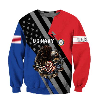 US Navy 3D All Over Printed Shirts For Men and Women TA091420051S