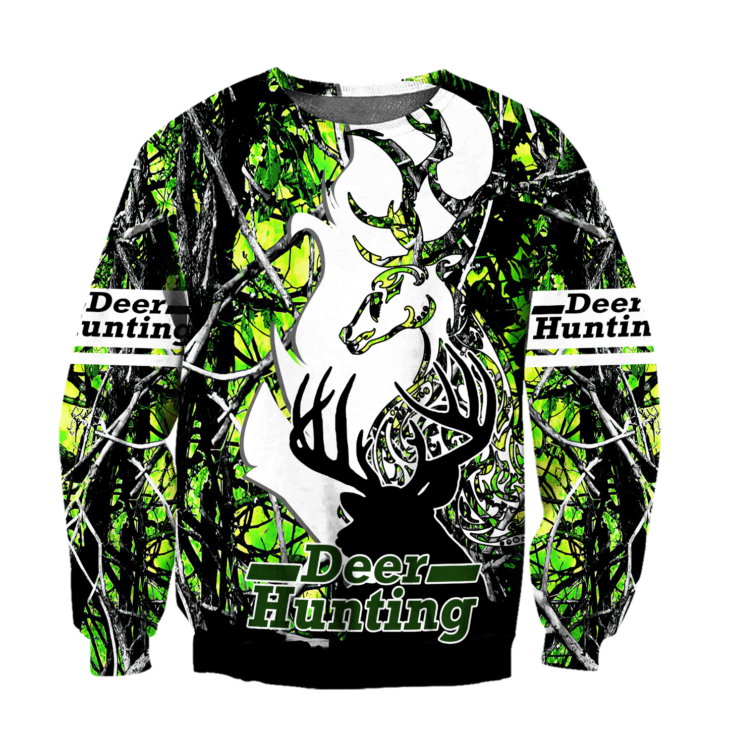 Light Green Deer Hunting 3D All Over Printed Shirts For Men LAM