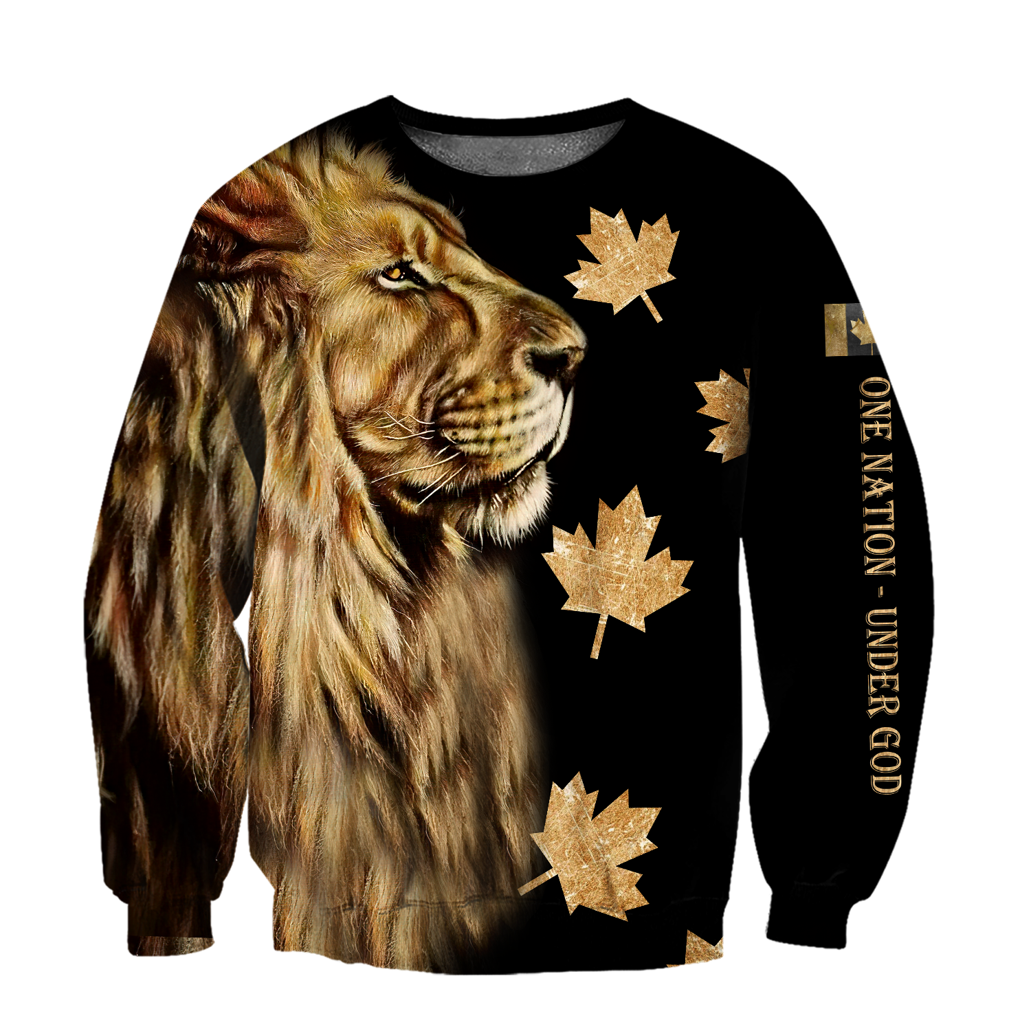 3D Canada One Nation Under God Over Printed Shirt for Men and Women TP