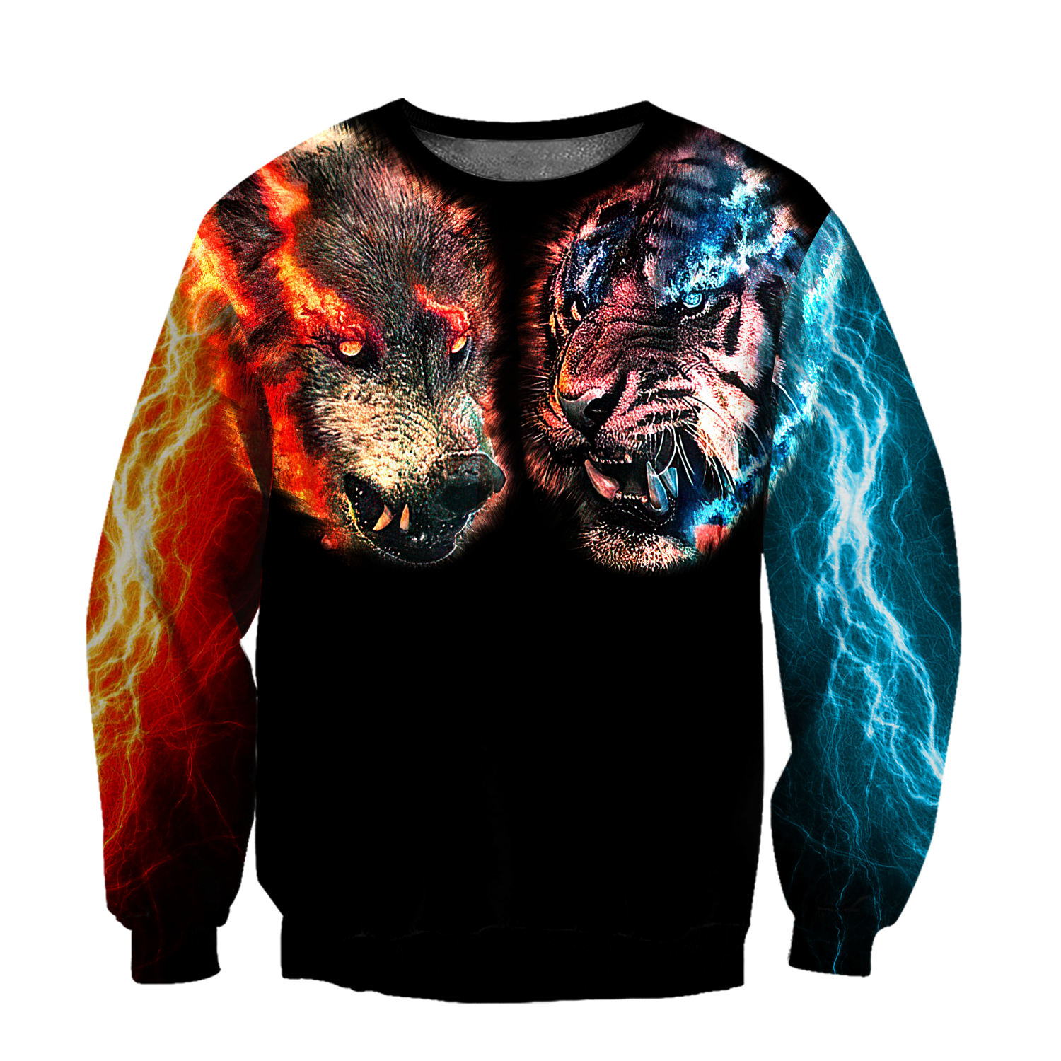 Wolf tiger 3D hoodie shirt for men and women MHST1010205