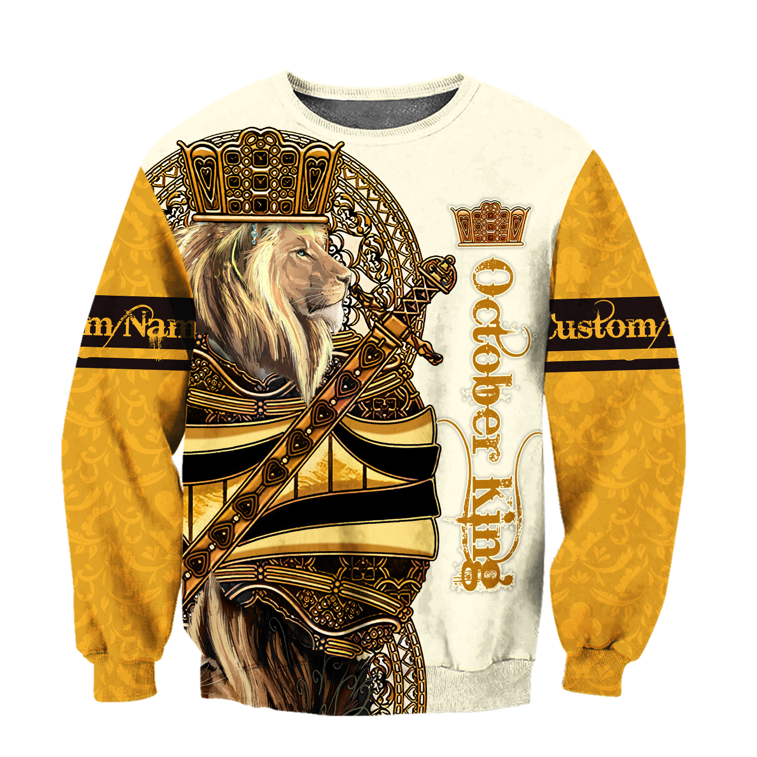 Custom Name October King 3D All Over Printed Unisex Shirts