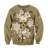 Skull day of the dead 3D all over printed for man and women QB05272003-Apparel-PL8386-Sweatshirt-S-Vibe Cosy™