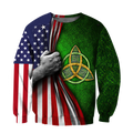 Irish St.Patrick day 3d hoodie shirt for men and women MH0511201