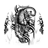 White Tiger Tribal Tattoo 3D All Over Printed Shirts For Men and Women