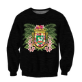 Puerto Rico Coat of Arms 3D All Over Print Shirts And Short TH20061603S-Apparel-TQH-SweatShirts-S-Vibe Cosy™