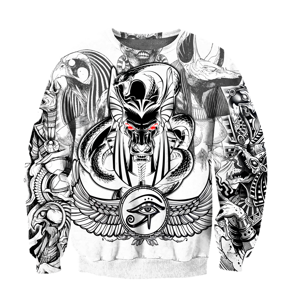 3D Tattoo Ancient Egypt Over Printed Shirt for Men and Women TP