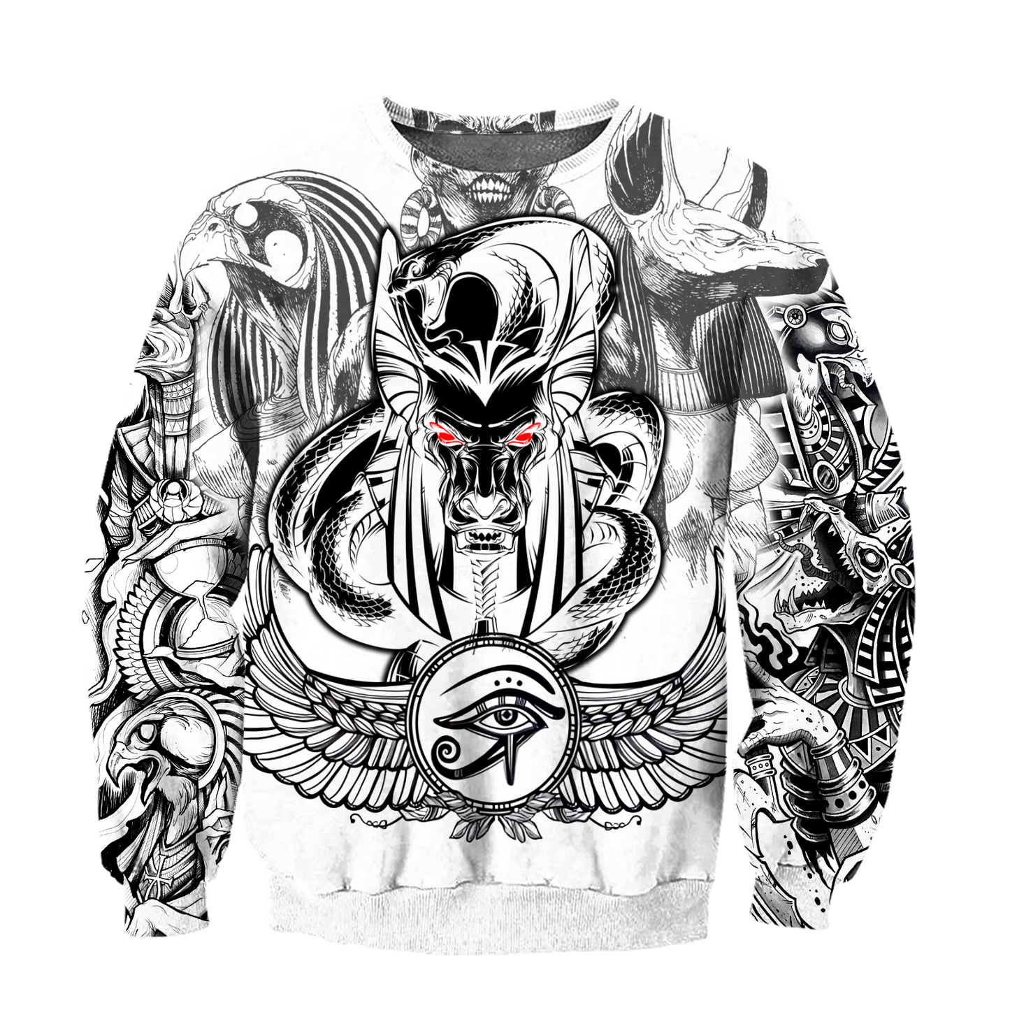 3D Tattoo Ancient Egypt Over Printed Shirt for Men and Women TP
