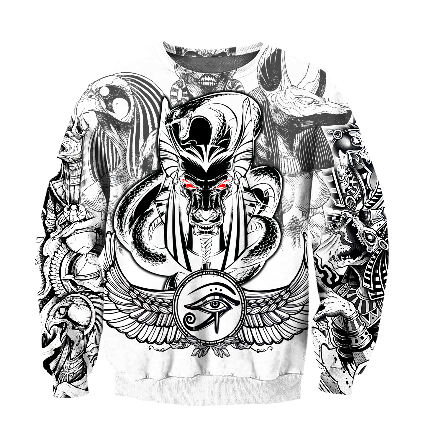 3D Tattoo Ancient Egypt Over Printed Shirt for Men and Women TP
