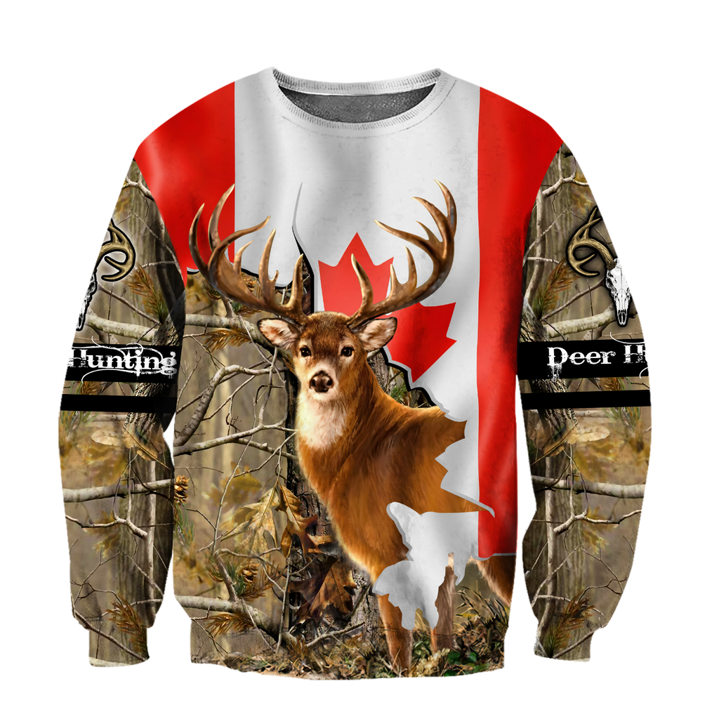 Deer Hunting Canada 3D All Over Printed Shirts For Men LAM