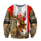 Deer Hunting Canada 3D All Over Printed Shirts For Men LAM