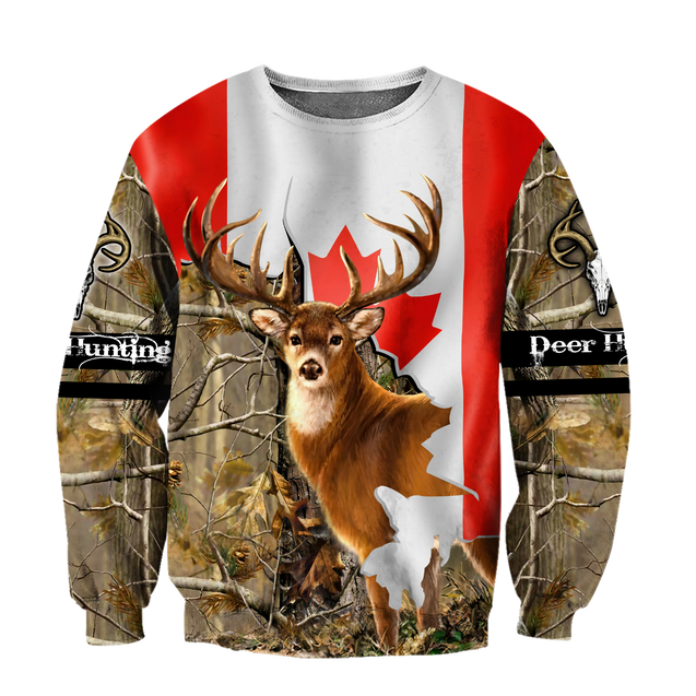 Deer Hunting Canada 3D All Over Printed Shirts For Men LAM