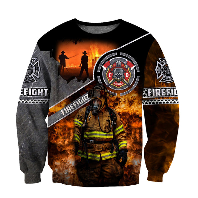 Brave Firefighter-Fireman 3D All Over Printed Shirts For Men and Women TA0822203