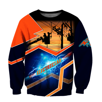 Premium Unisex All Over Printed Electrician Shirts MEI