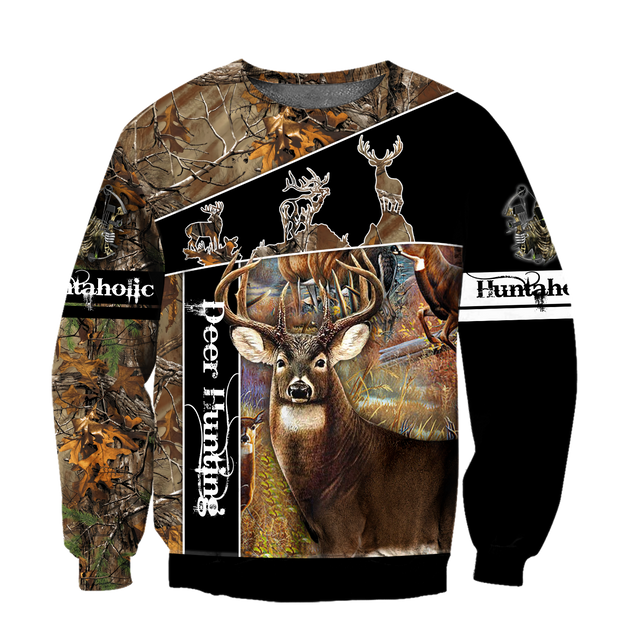 Version Huntaholic - Deer Hunting 3D All Over Printed Shirts For Men And Woman