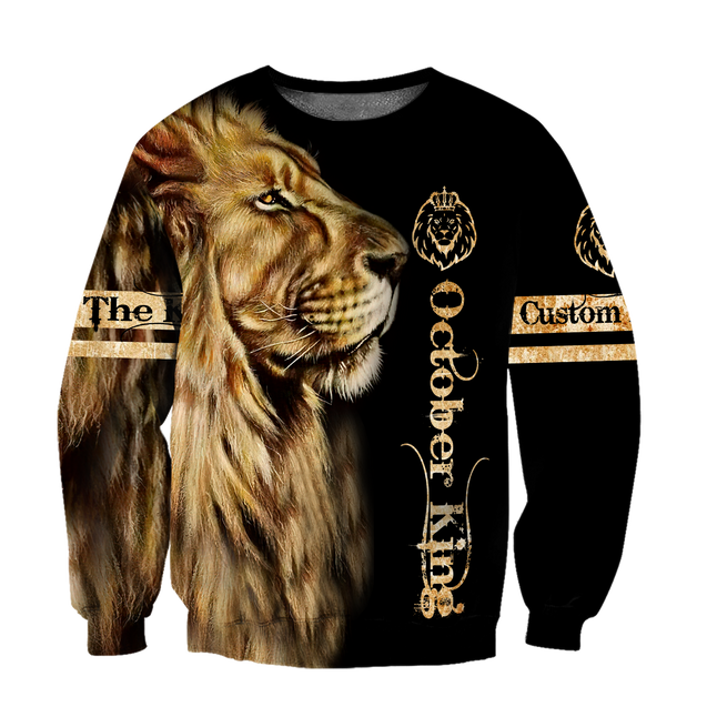 Custom Name October King 3D All Over Printed Unisex Shirts