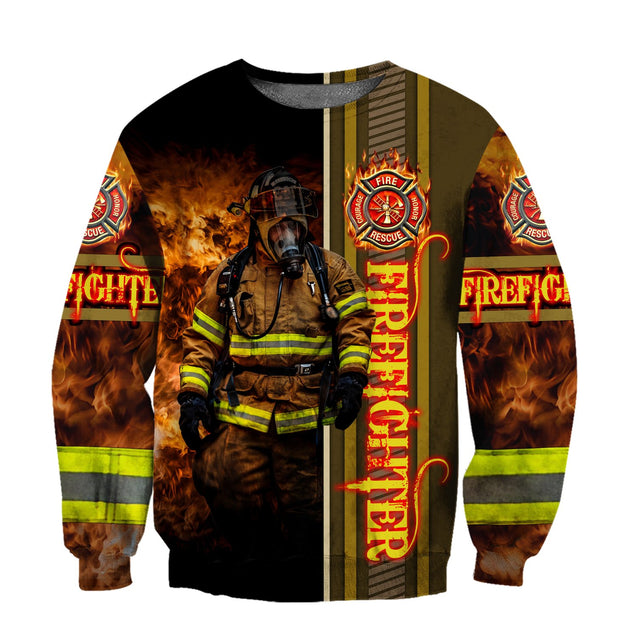 Brave Firefighter-Fireman 3D All Over Printed Shirts For Men and Women TA0820201