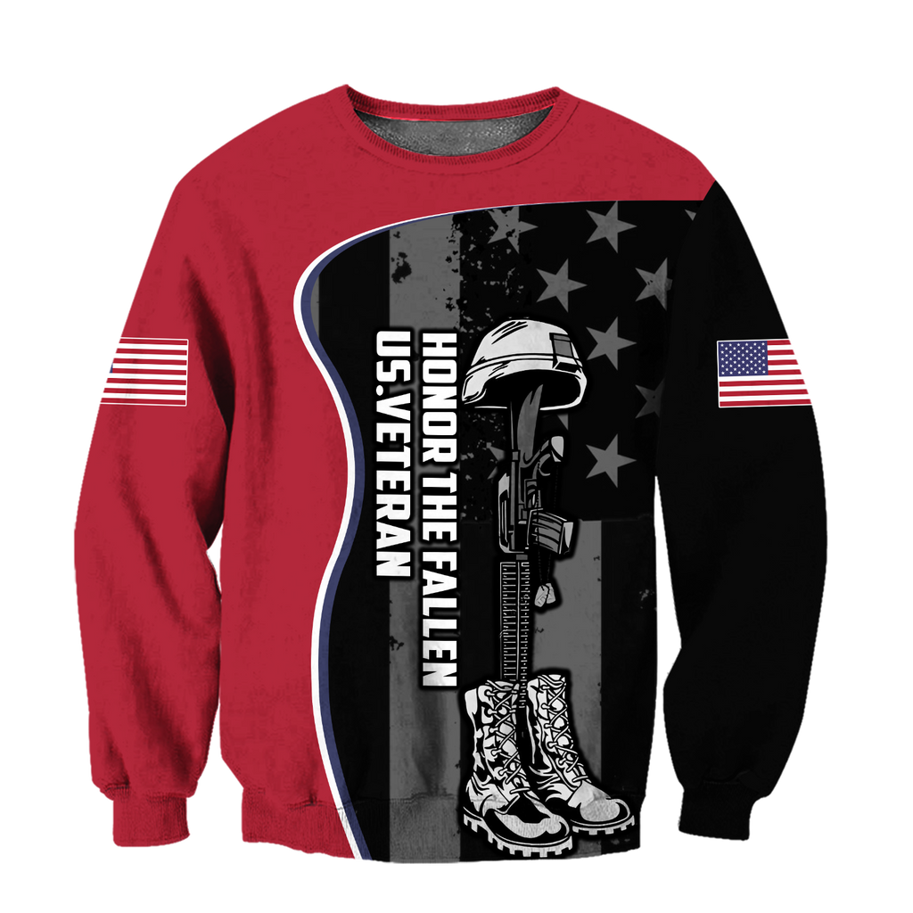 US Veteran Honor The Fallen 3D All Over Printed Shirts For Men and Women TA09152005