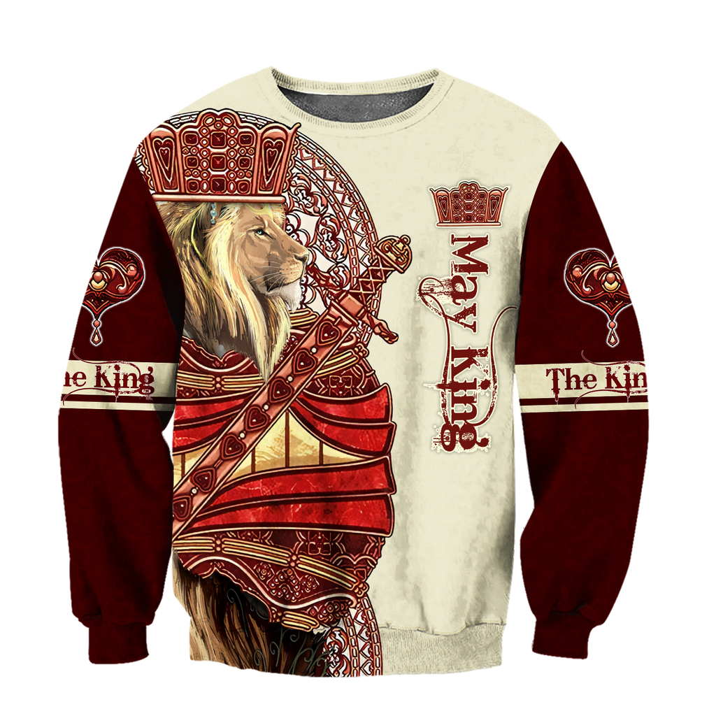 May King Lion 3D All Over Printed Unisex Shirts