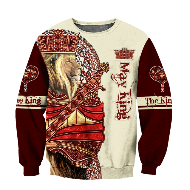 May King Lion 3D All Over Printed Unisex Shirts