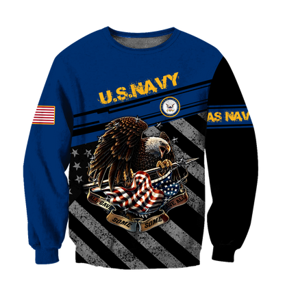 US Navy US Veteran 3D All Over Printed Shirts MH211020