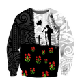 Anzac day new zealand australia lest we forget 3d all over printed shirt and short for man and women-Apparel-PL8386-Sweatshirt-S-Vibe Cosy™