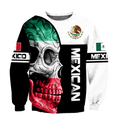 Mexican Skull 3D All Over Printed Shirts For Men and Women DQB10102001