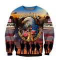 US Veteran Home Of The Free 3D All Over Printed Shirts DQB10132004