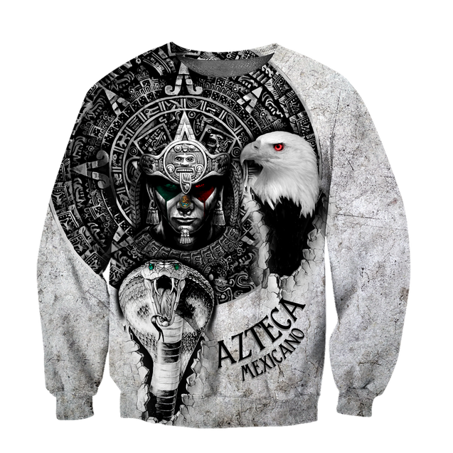 Mexican Aztec Warrior 3D All Over Printed Hoodie Shirt by SUN QB06302006-Apparel-SUN-Sweatshirts-S-Vibe Cosy™