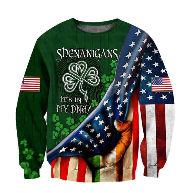 Irish St.Patrick day 3d hoodie shirt for men and women MH051120