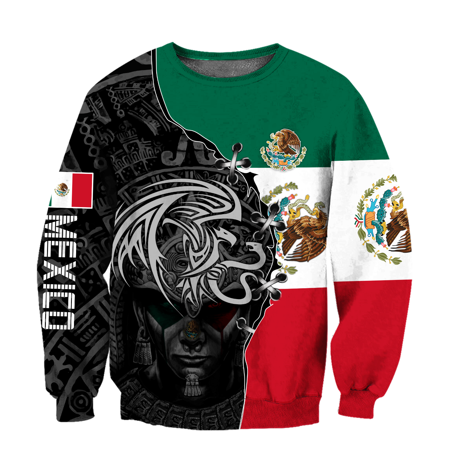 Mexican Aztec 3D All Over Printed Shirts For Men and Women