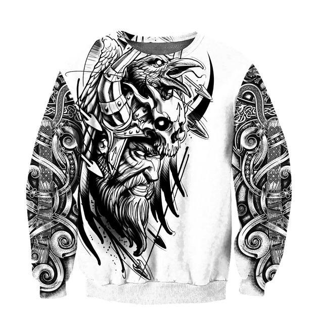 Love Viking tattoos 3D all over printed for man and women-Apparel-PL8386-Sweatshirt-S-Vibe Cosy™