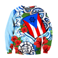 Puerto Rico Sol Taino Art Painting Shirt QB06202004-Apparel-TQH-SweatShirts-S-Vibe Cosy™