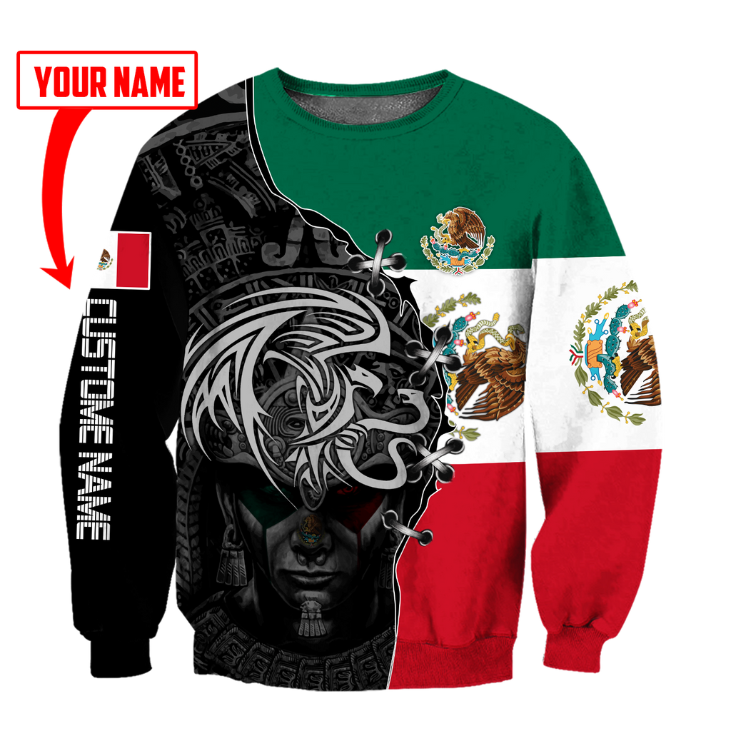 Custom Name Mexican Aztec 3D All Over Printed Shirts For Men and Women DQB06272005S