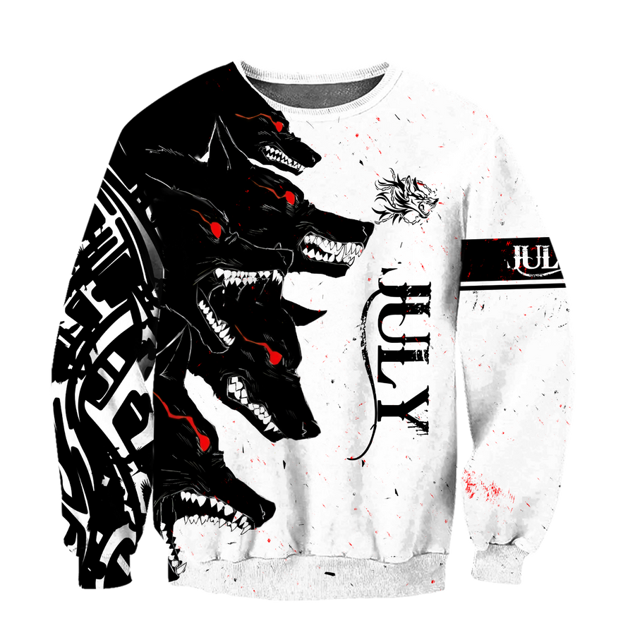 The Dark Wolf July 3D All Over Printed Unisex Deluxe Hoodie ML