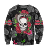 Snake Love Skull 3D all over printed for man and women QB05312003-Apparel-PL8386-Sweatshirt-S-Vibe Cosy™