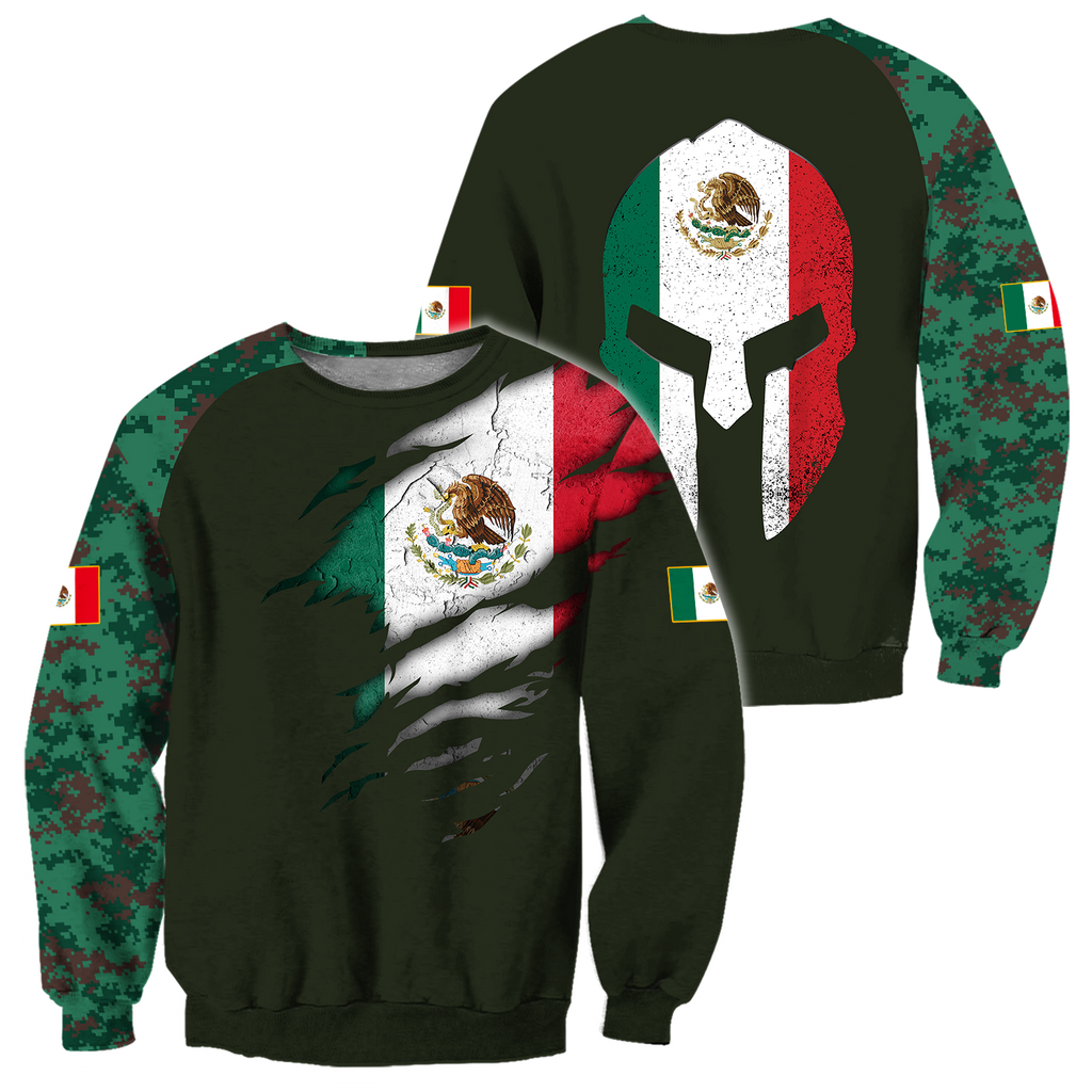 Mexican Coat Of Arm 3D All Over Printed Shirts DQB10142002